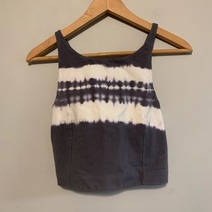 Aerie Gray Tie-Dye Sports Bra